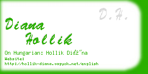 diana hollik business card